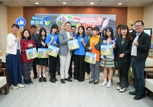 基隆市長接見全國美術比賽傑出學子 期能協助適性揚才