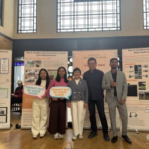 「臺灣醫療健康成果展」前進日內瓦中央火車站 徐佳青親臨參觀支持