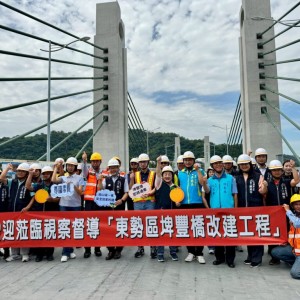 東勢埤豐橋改建工程進度超前    江啟臣：解決山城地區塞車惡夢