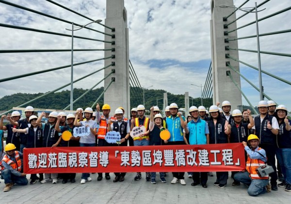 東勢埤豐橋改建工程進度超前    江啟臣：解決山城地區塞車惡夢