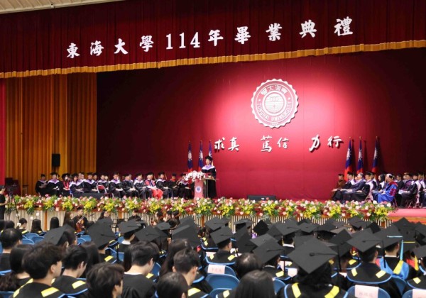 東海大學畢業典禮   校友陳世凱談四年勞作教育開啟韌性人格