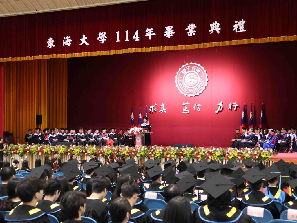 東海大學畢業典禮   校友陳世凱談四年勞作教育開啟韌性人格