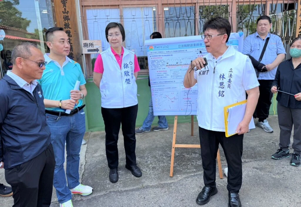 立院考察竹縣寶山交通建設  林思銘：持續爭取經費，串連整體路網