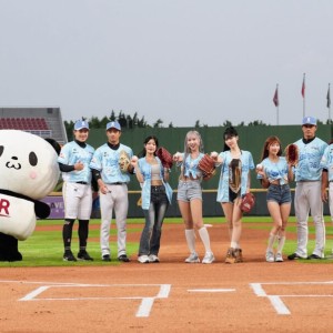 隻魚文創全新話題出擊！女團＋韓星＋啦啦隊甜心 四美同框夢幻開球引爆樂天主場