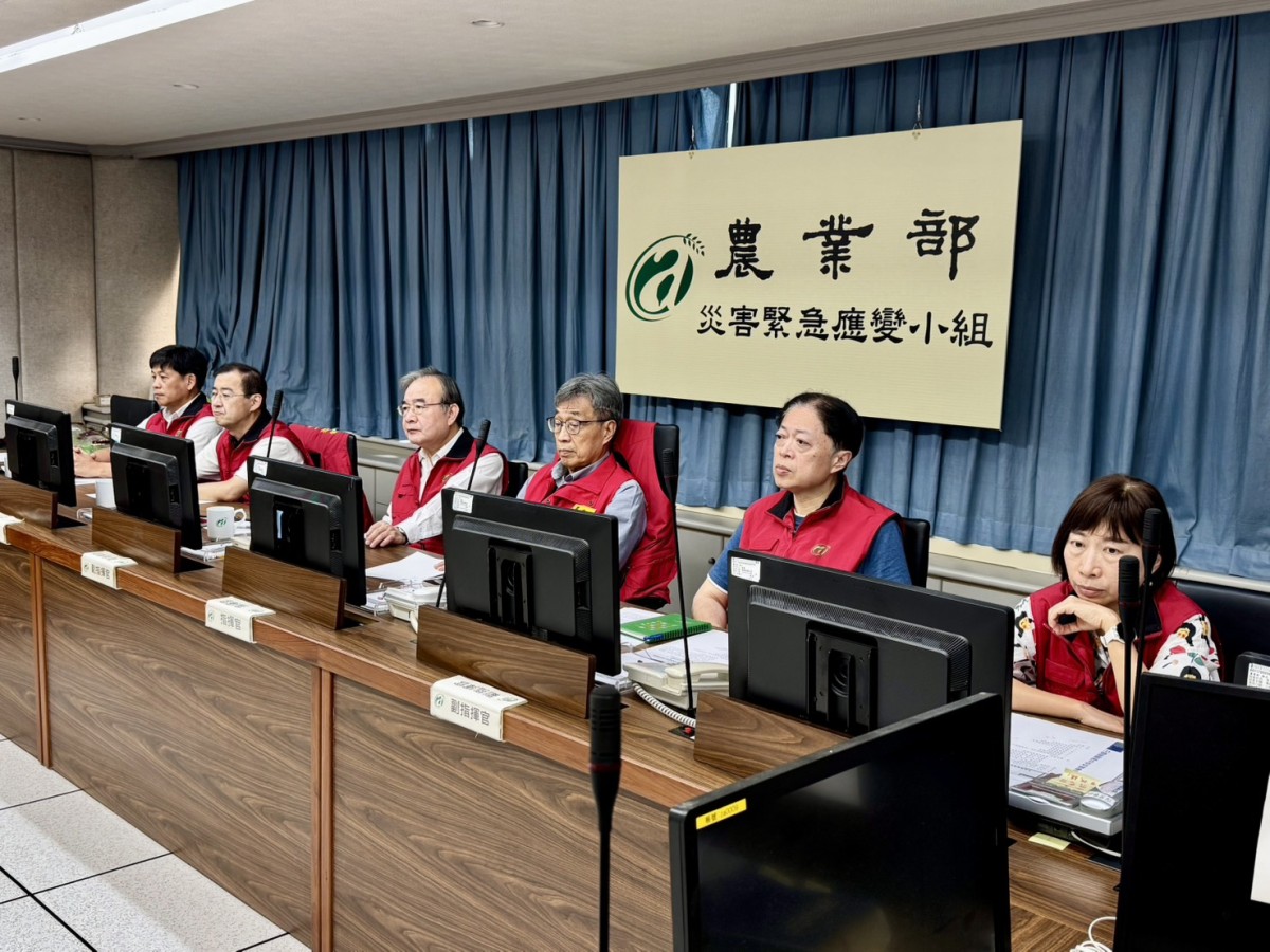 丹娜絲颱風逼近 農業部全面部署、嚴防災害 丹娜絲颱風逼近 農業部全面部署、嚴防災害