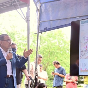 視察五泰輕軌   侯盼中央與新北攜手前行