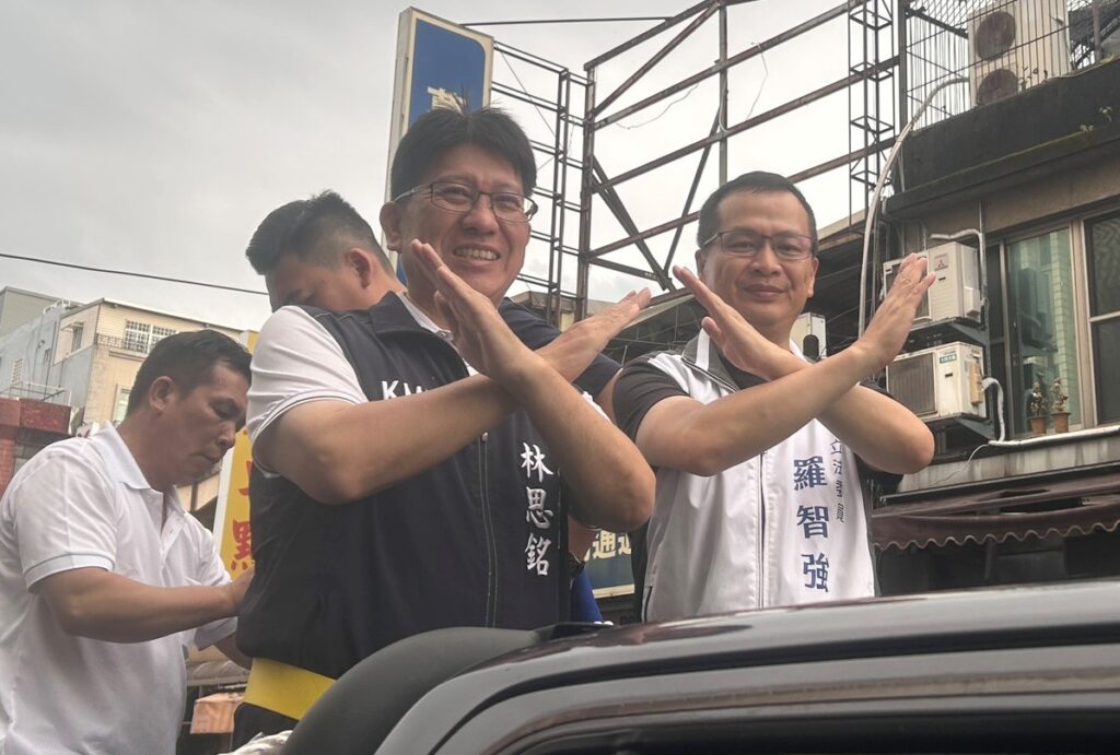 羅智強力挺林思銘竹東車掃  籲鄉親823以行動守護民主