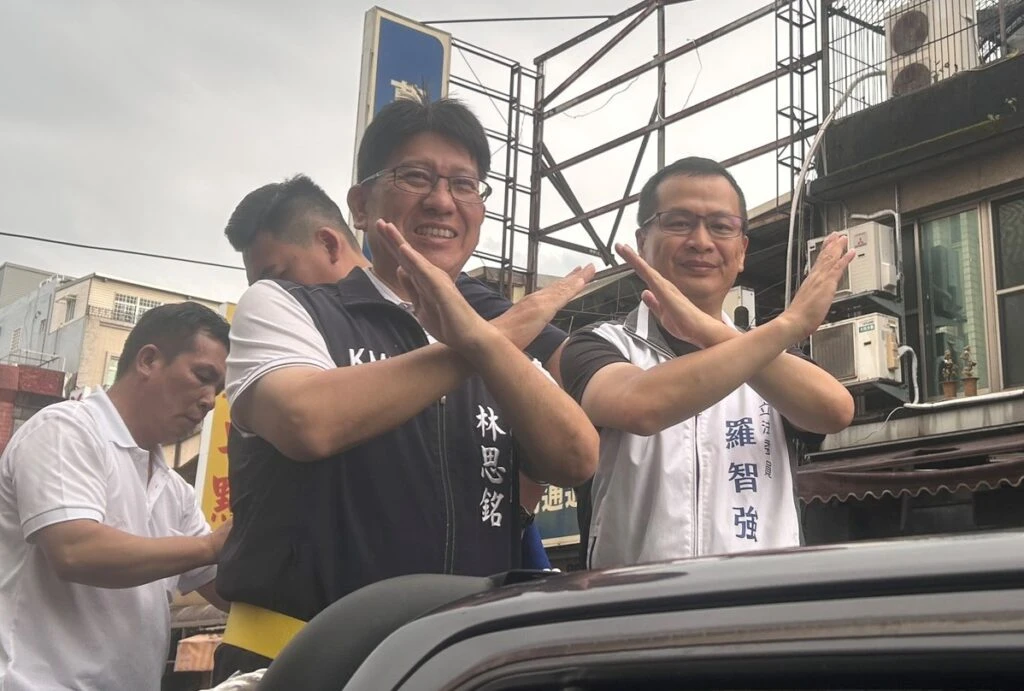 羅智強力挺林思銘竹東車掃  籲鄉親823以行動守護民主