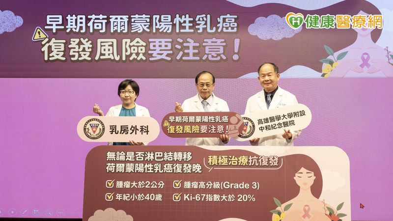 早期荷爾蒙陽性乳癌不再有「五年」護身符 醫籲:持續追蹤是保命關鍵 早期荷爾蒙陽性乳癌不再有「五年」護身符 醫籲:持續追蹤是保命關鍵