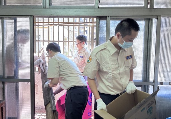 林口公所役男投入獨居長者社會關懷 清整環境共築溫暖社區