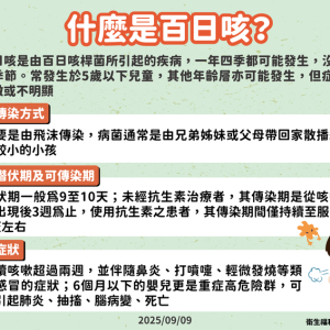 百日咳疫情升溫創10年新高　嬰幼兒與青少年族群風險最高！