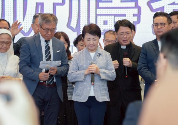 為台中獻上祝福   盧秀燕連六年參與城市祈禱餐會