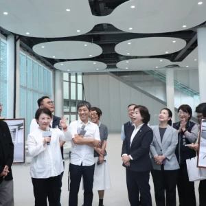 台中綠美圖開館倒數   盧秀燕攜建築師搶先開箱