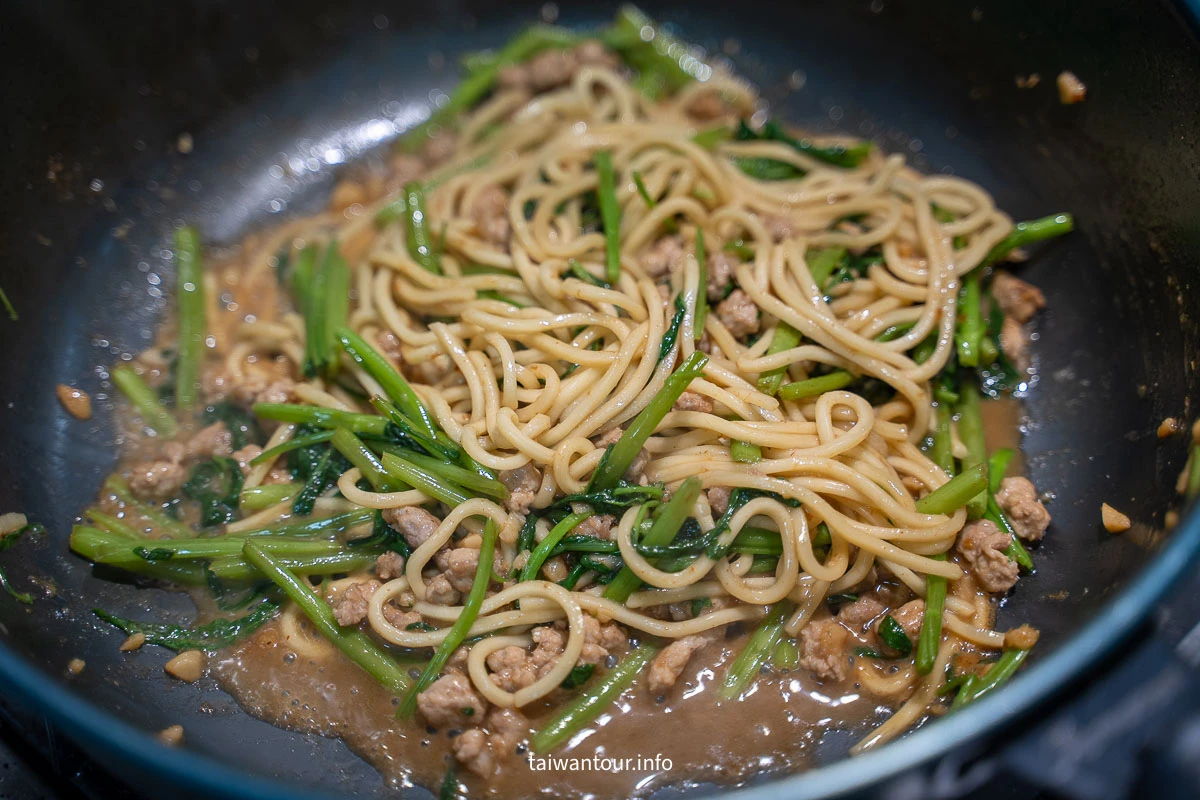 【一人份沙茶肉絲炒麵】獨享美味不孤單！路邊攤級色香味，全聯食材零失敗！