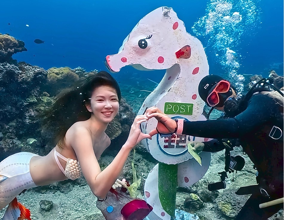 中秋最浪漫的環保行動！鄭婷怡化身美人魚再次領航《來自海底的一封信》
