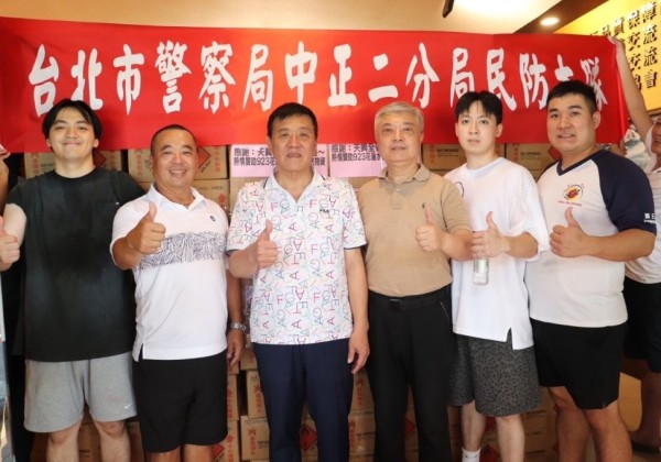 響應花蓮光復救災  贈價值50萬急救物資  北市警中正第二分局民防大隊  盼花蓮度過難關
