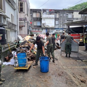 202廠支援陸軍蘭陽指揮部　執行蘇澳地區暴雨災後復原工作