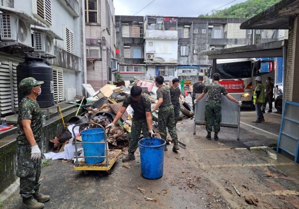202廠支援陸軍蘭陽指揮部　執行蘇澳地區暴雨災後復原工作
