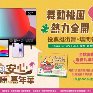 投票挺街舞、拿券吃美食！ 桃食安心舞動健康嘉年華11月10日起全民線上應援開跑！
