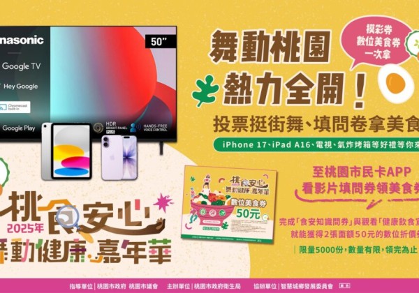 投票挺街舞、拿券吃美食！ 桃食安心舞動健康嘉年華11月10日起全民線上應援開跑！