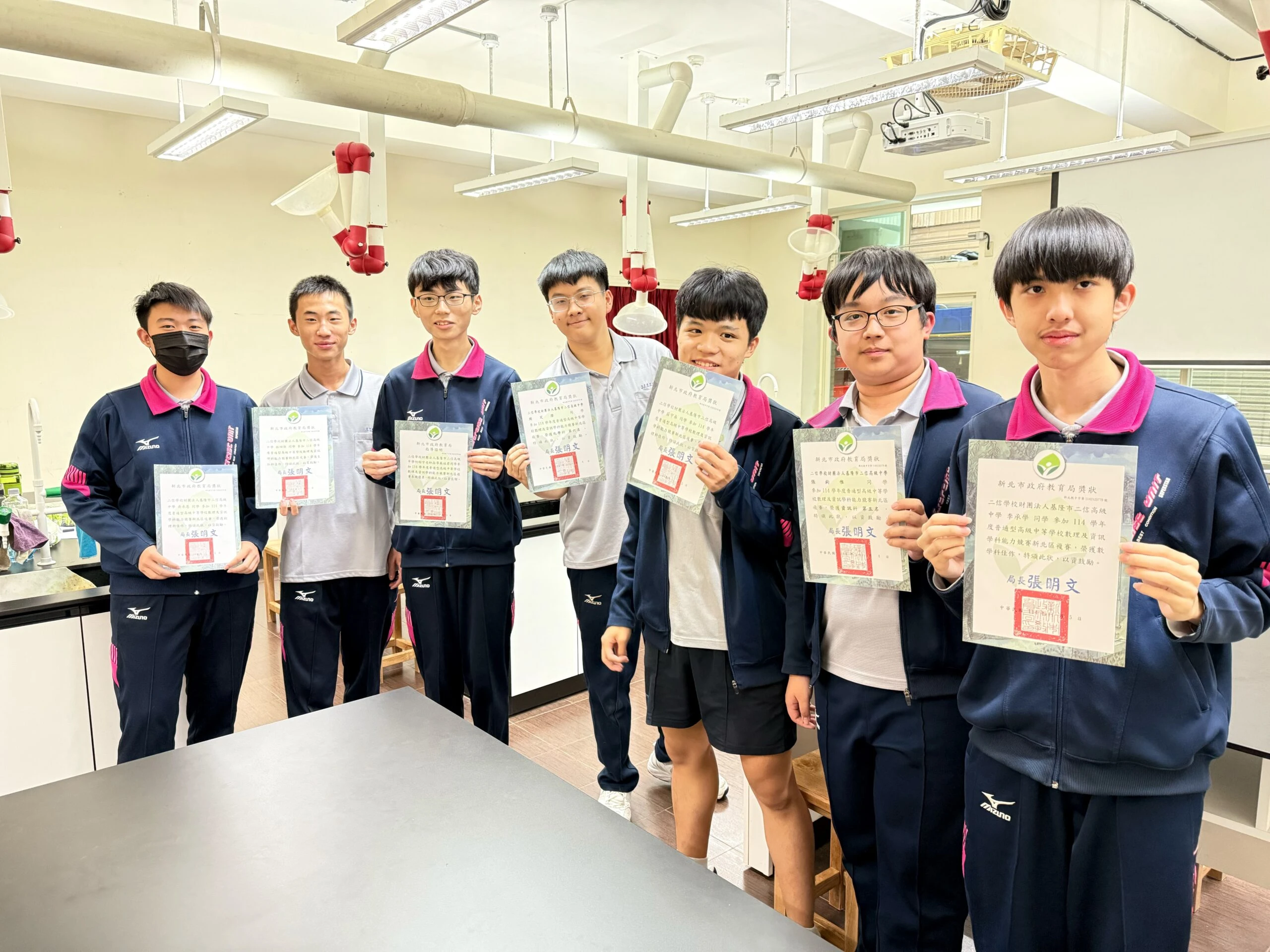 二信高中新北區數理及資訊學科能力競賽成績亮眼
