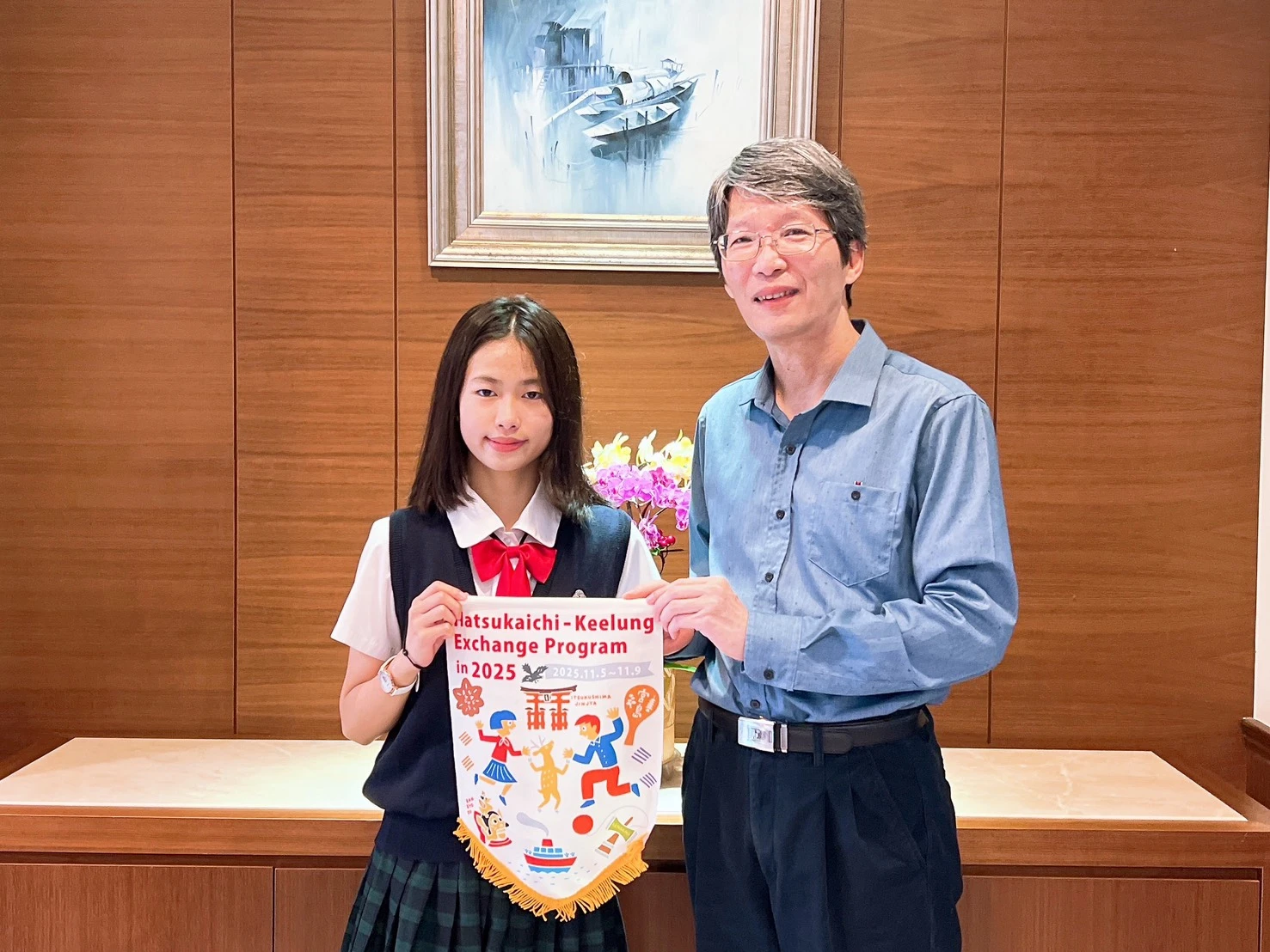 二信國中部周子琳代表基隆赴日參訪交流收穫滿滿