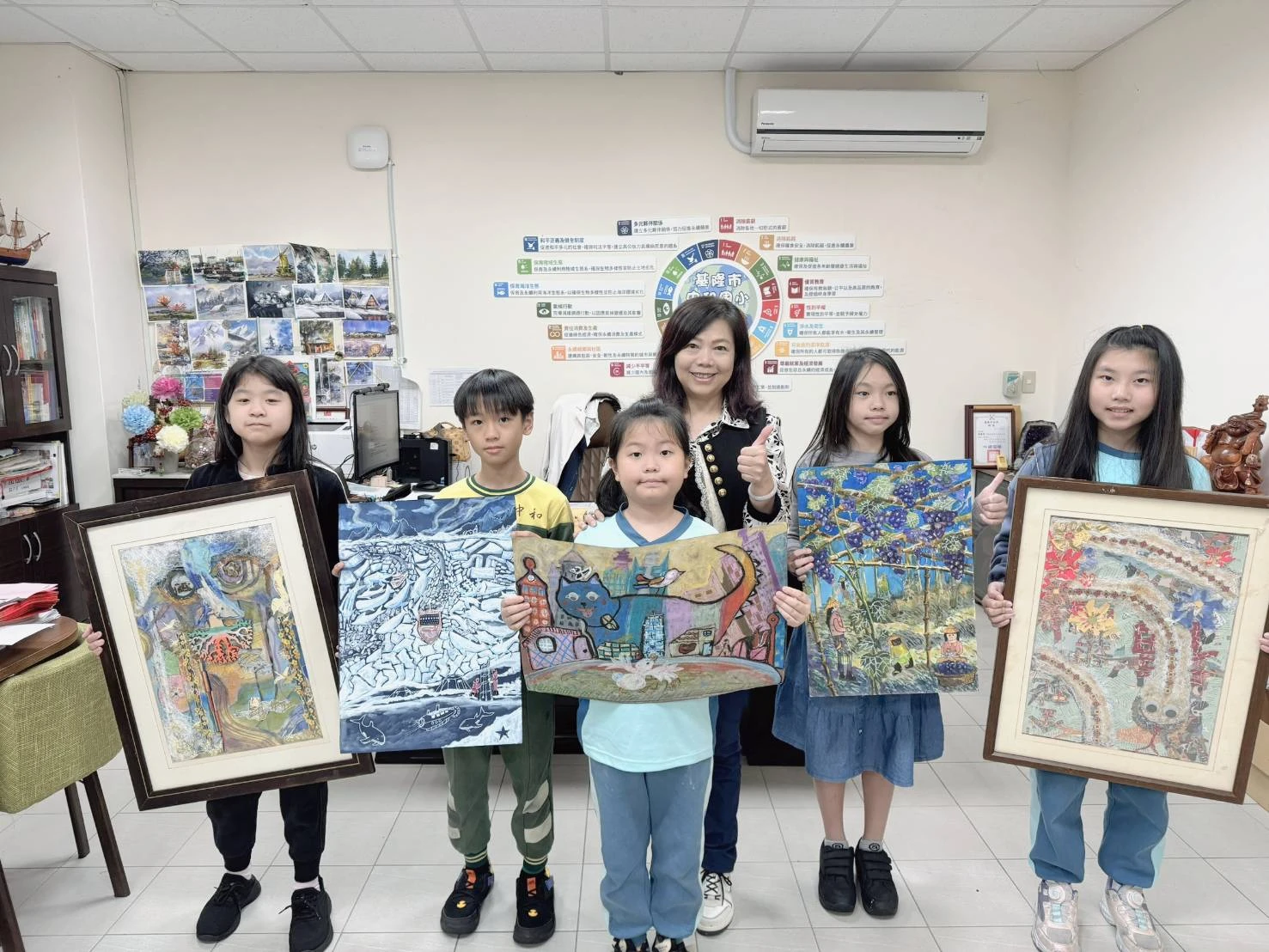中和國小全國美術比賽成績亮麗 展現藝術環境教學成果