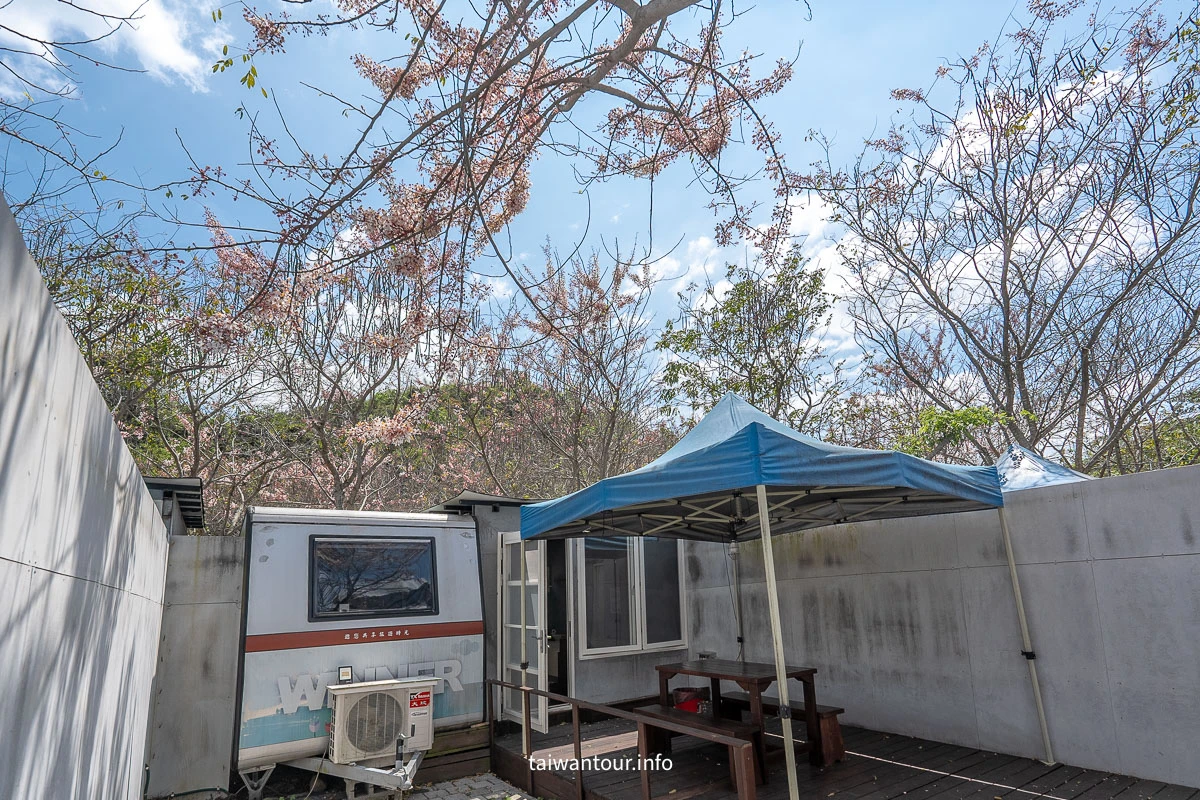 【遠山望月溫泉營區】花旗木露營.豪華露營.露營車.車泊