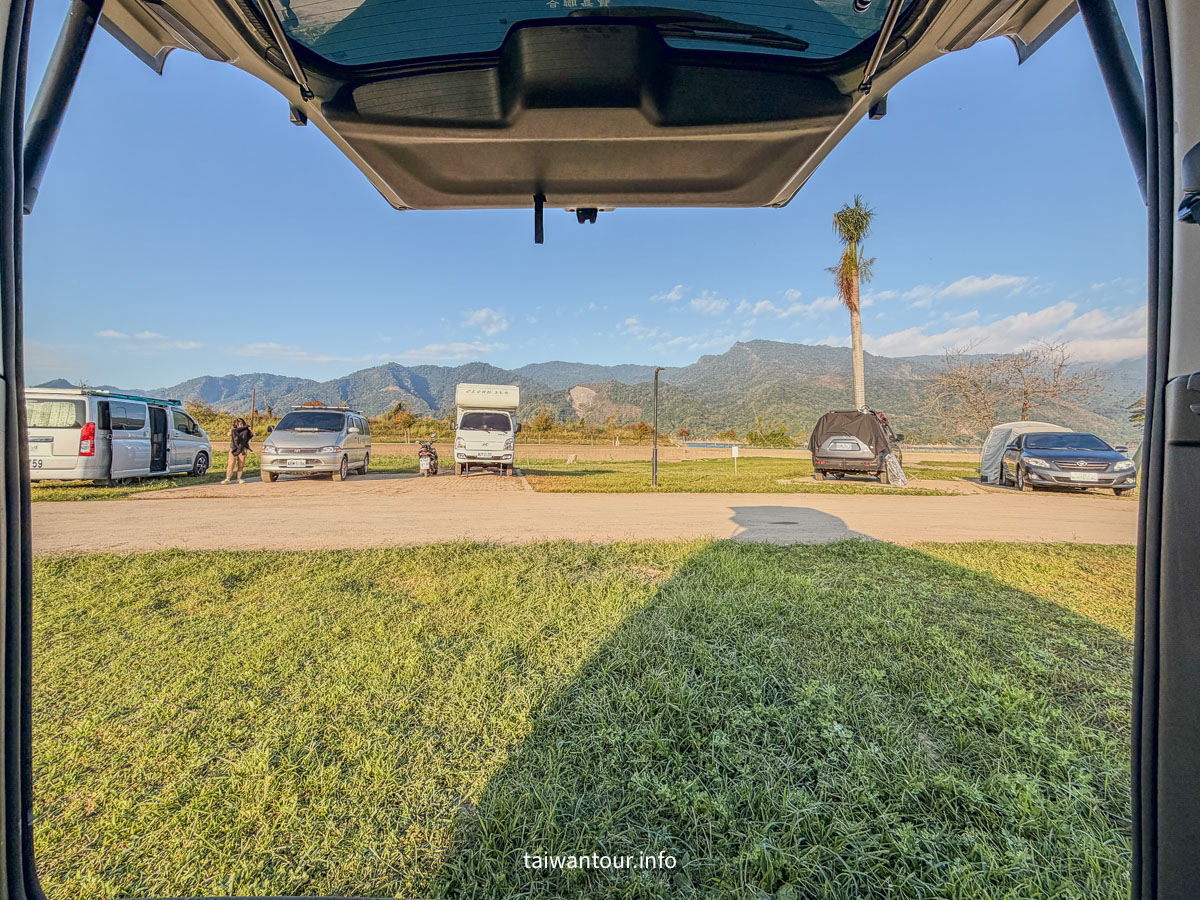 【大埔湖濱公園】免費露營區有水廁熱水！曾文水庫湖景車宿車泊