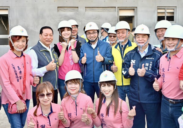 三重玫瑰立體停車場進度超前　侯友宜：力拚明年5月完工