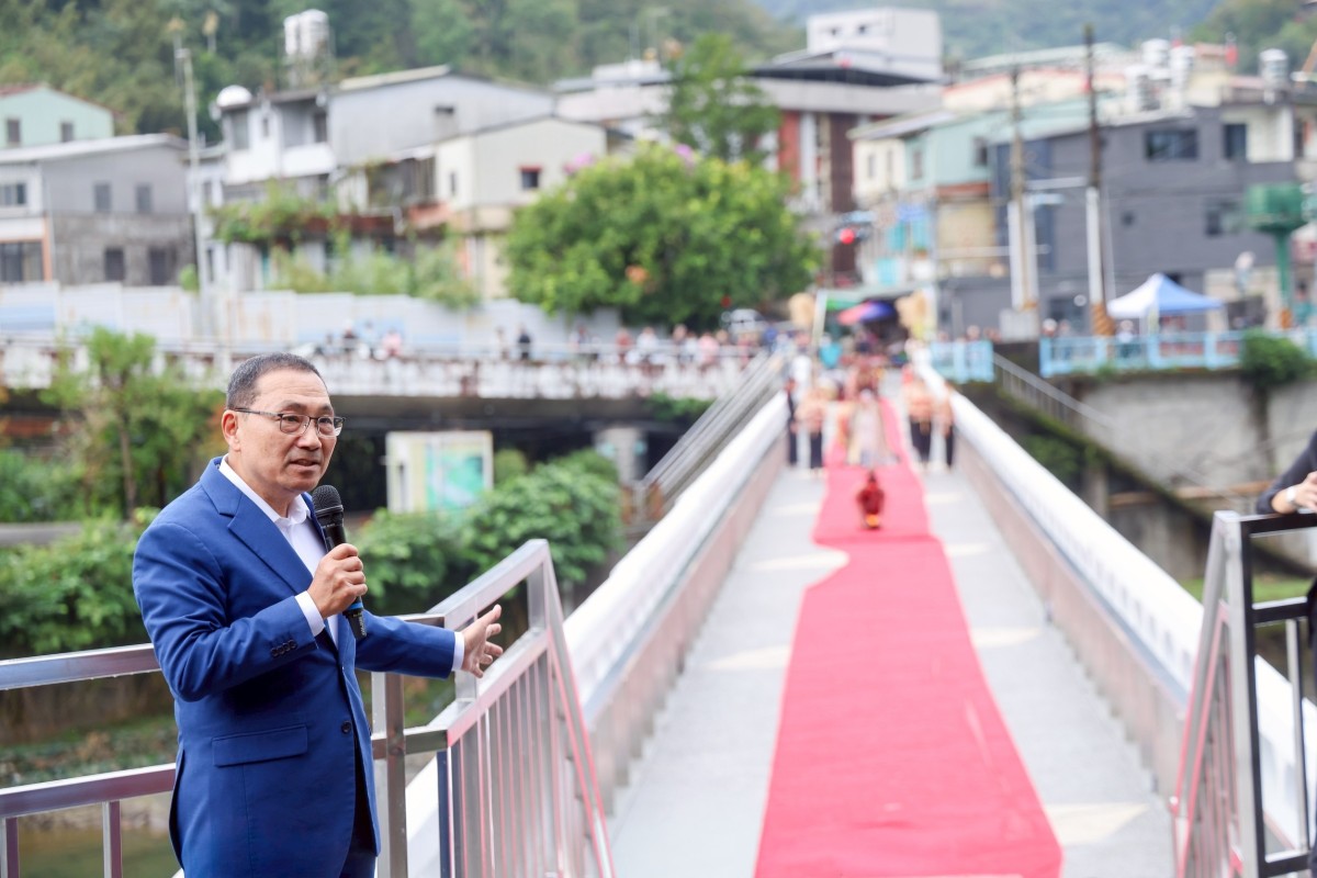 市定古蹟「坪林尾橋」修復完成  侯友宜與居民共同見證百年歷史風華再現