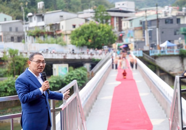 市定古蹟「坪林尾橋」修復完成  侯友宜與居民共同見證百年歷史風華再現