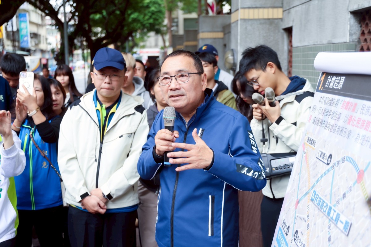 視察蘆洲民族路人行道改善工程 侯友宜：以人本打造安全通行環境