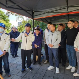 侯友宜視察汐止康寧街及伯爵街14巷坍方搶災提前完成
