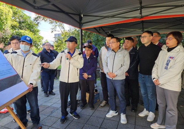 侯友宜視察汐止康寧街及伯爵街14巷坍方搶災提前完成