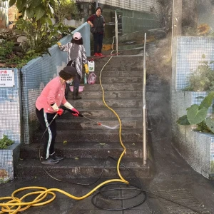 五福六合志工自發清理社區環境暖人心
