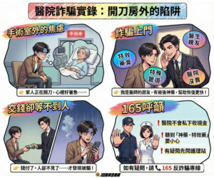 開刀房外被詐騙  詐團專挑家屬最脆弱時下手