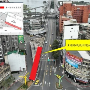 雙北協力降低交通衝擊　中興橋引道拓寬施工　