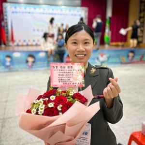 周迺安中士投入國軍招募及公益獲基隆市社會優秀青年