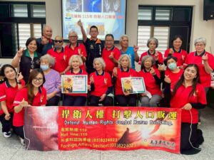 花警外事至原民文化協會進行防制人口販運宣導