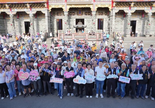 林口親子祈福健走3000人起跑 鄭淑敏：搶先直擊A3新路 見證輕軌與交通轉型