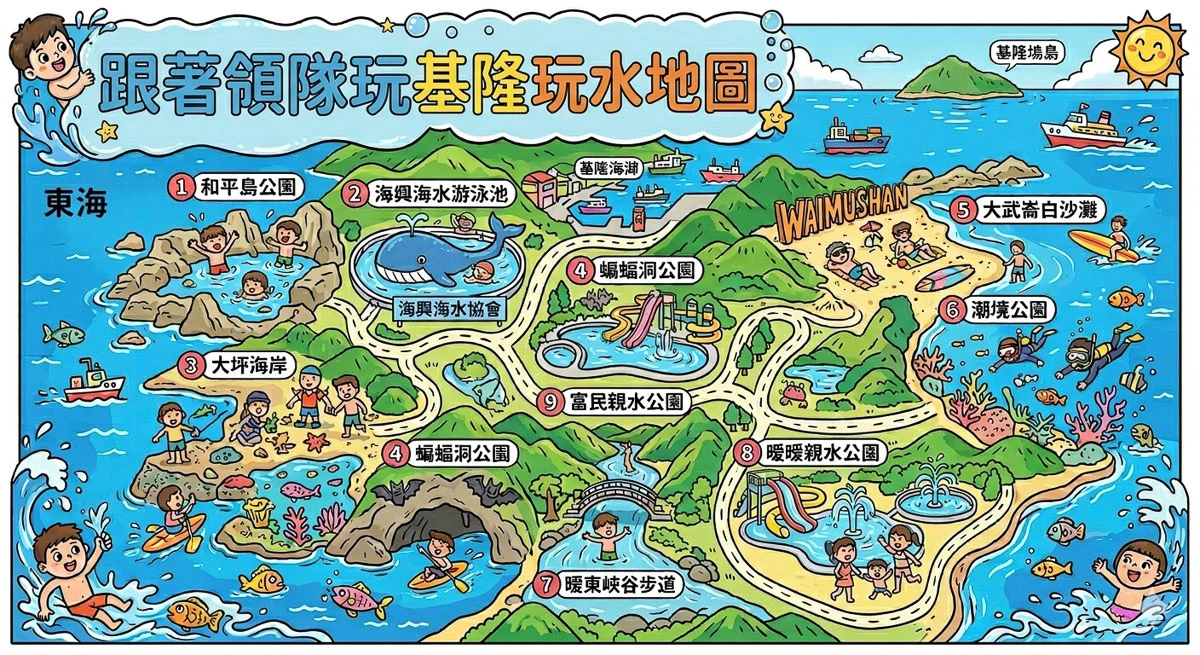 【基隆親子玩水懶人包】9大潮間帶與野溪秘境全攻略 【基隆親子玩水懶人包】9大潮間帶與野溪秘境全攻略