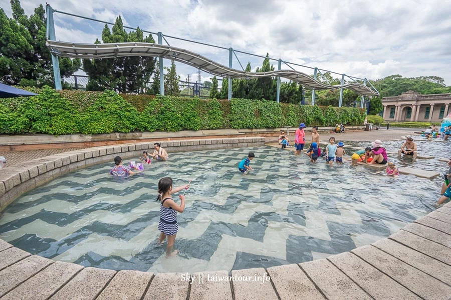 【自來水博物館】台北親子景點水鄉庭園.玩水戲水區