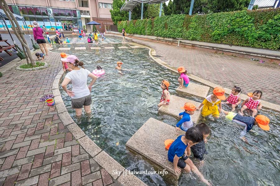 【自來水博物館】台北親子景點水鄉庭園.玩水戲水區