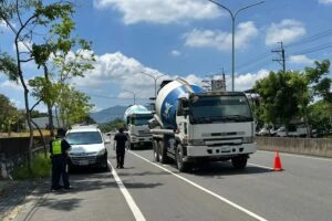 大型車稽查取締不停歇  玉井分局持續維護山區用路安全