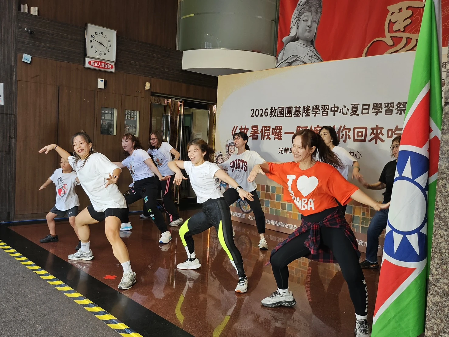救國團慶安宮廟埕舉辦「聯合成果展暨暑期活動推廣」人情味滿滿