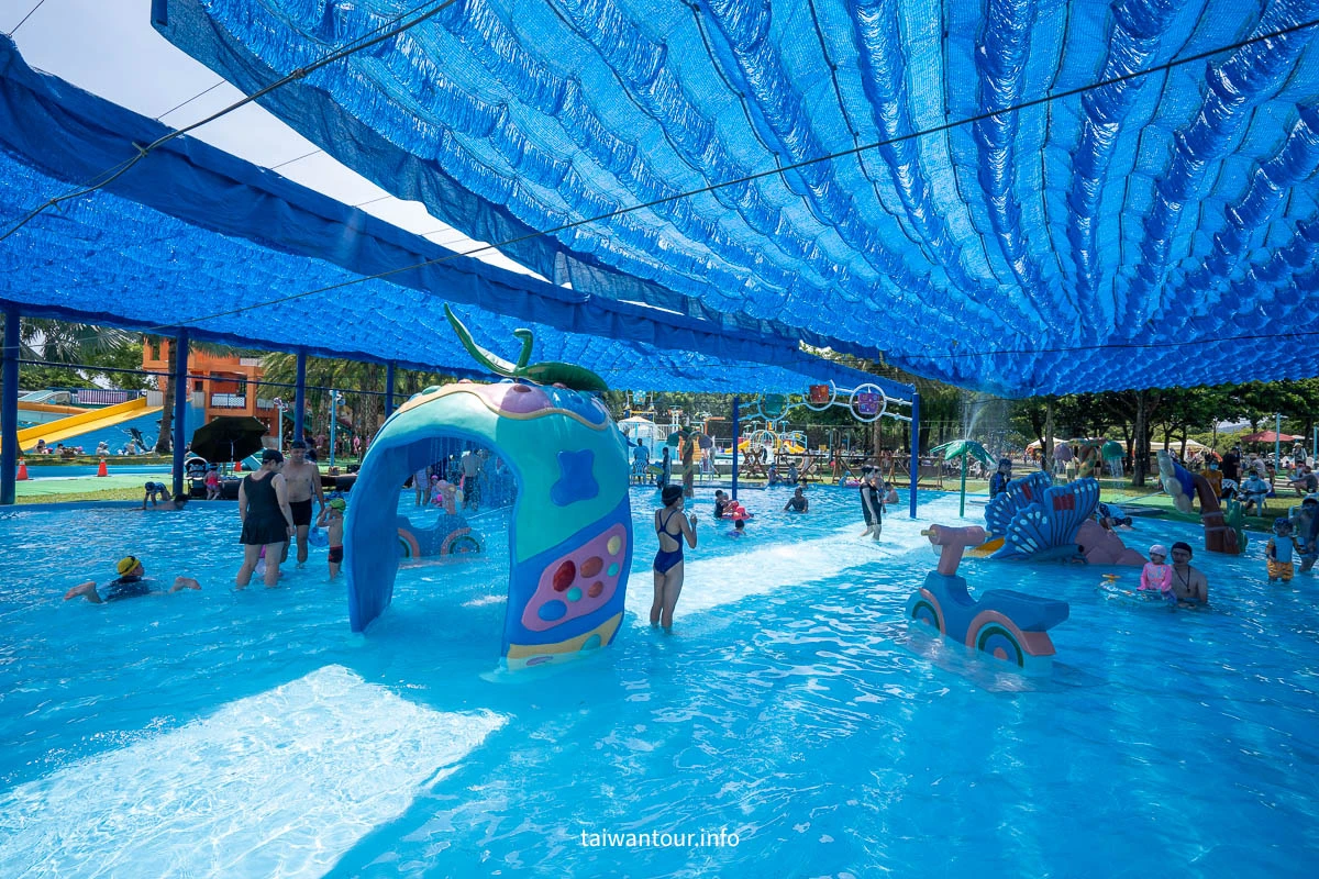 花蓮【知卡宣綠森林親水公園】暑假玩水全攻略：親子水上樂園、交通門票、免費入園懶人包