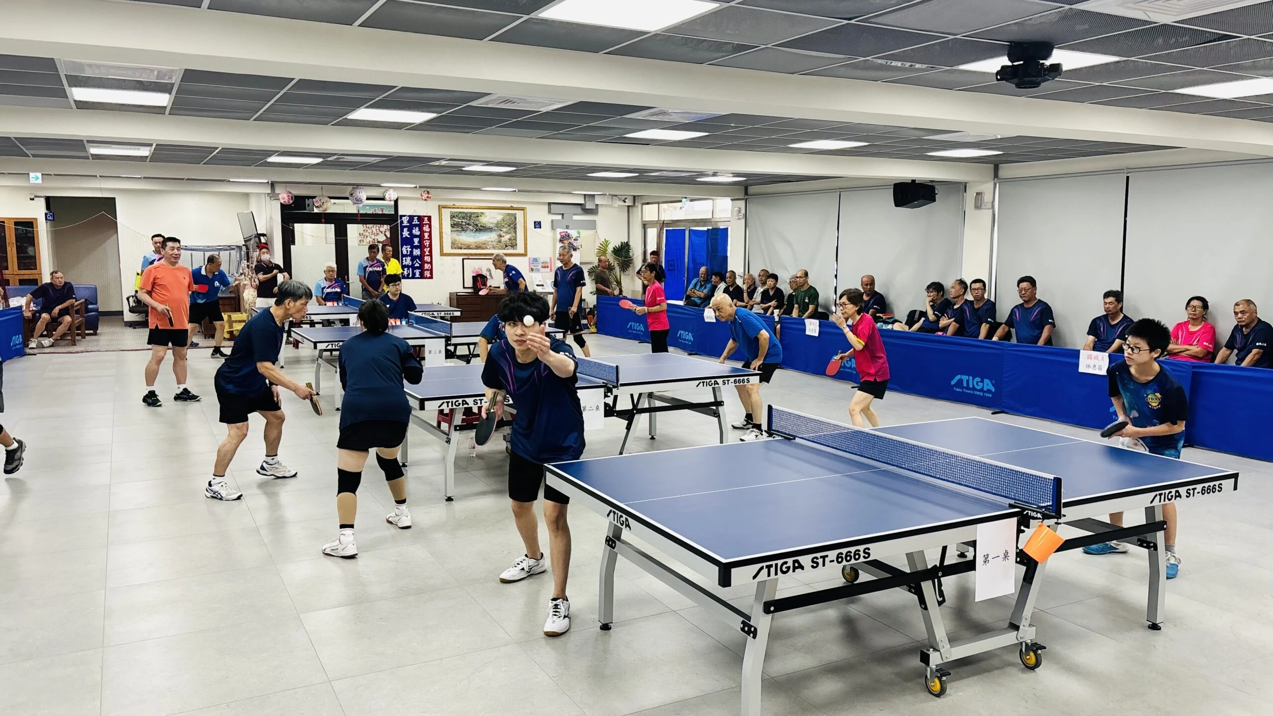 基隆市國城五福桌球邀請賽五福里民活動中心熱鬧登場