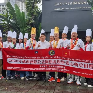 台灣公益廚師協會越南送暖 20位名廚義煮送愛心深化台越交流
