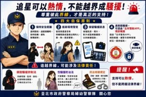 支持偶像不越界  跟蹤騷擾零容忍